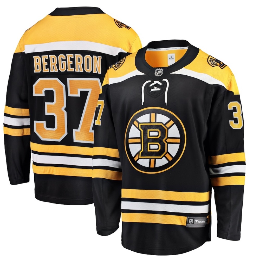 Bruins Bergeron Fanatics Reebok Rep Jersey